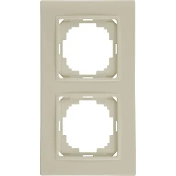 vypínač e2 elektro GmbH Rámeček 2-násobný béžová MODE
