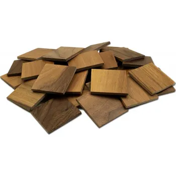 Obklad Wodewa VZOREK - OŘECH 50 (50 x 50 mm) - 6 mm, Broušený (olejovaný) - rozměr vzorku: 7 ks