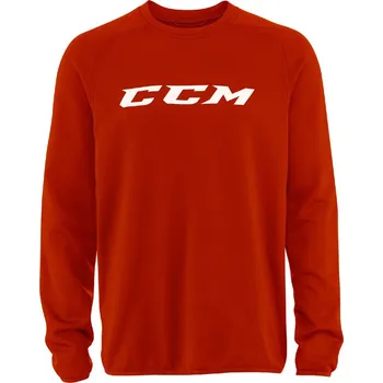 Mikina CCM Locker Room Top červená Barva: Červená, Velikost: 150 cm