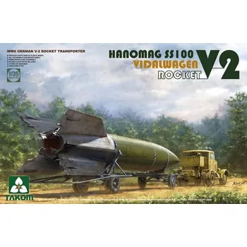 Plastikový model Takom 1/35 Hanomag SS100 Vidalwagen V-2 Rocket