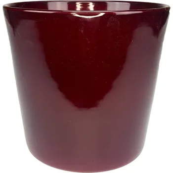 Obal na květináč Piskáček Praha Obal keramický bordó, pr.15 cm