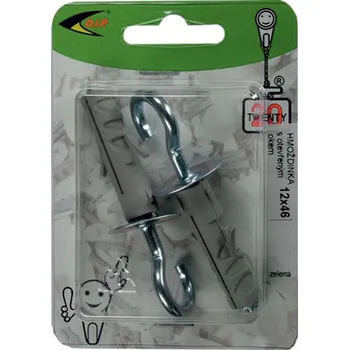 Hmoždinka D.I.P. Hmoždinka + otevřené oko 12x46 blistr