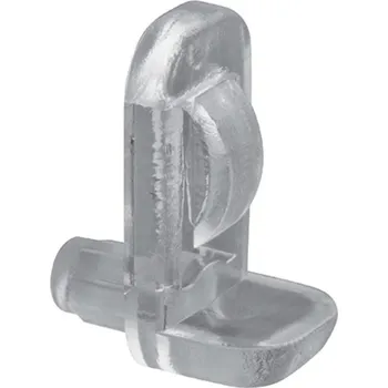 Držák na polici Walteco Podpěrka skleněných polic pr. 5mm, 8 ks