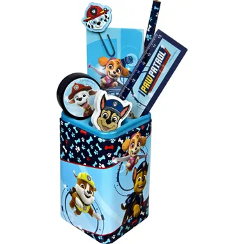 Set školních potřeb Karton P+P Tlapková patrola sada psacích potřeb v kelímku