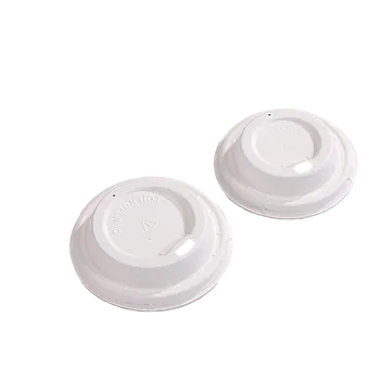 Jednorázové nádobí EcoPack Víčko z cukrové třtiny na kelímky CTG O80mm béžové bal/50 ks Balení: 50