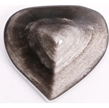 Drahý kámen Magieprirody.cz Srdce obsidián stříbrný 90g konkrétní #12