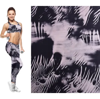 Funkční úplet s abstraktním potiskem zvířecí kůže PL4483A