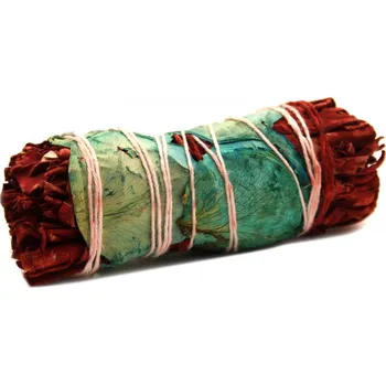 Čajovna Šalvěj Bílá + Dračí Krev (Kalifornie), vykuřovací svazek Mini - 10 cm, s okvětními lístky DREAM