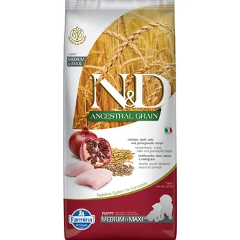 Krmivo pro psa N&D Ancestral Grain Puppy granule kuře & granátové jablko 12 kg