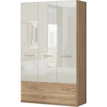 Šatní skříň Kombinovaná skříň 3D I Hagop-ořech pacifik/béžová - s rámem