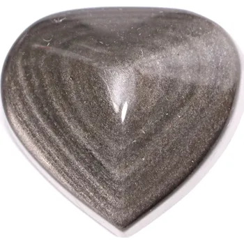 Drahý kámen Magieprirody.cz Srdce obsidián stříbrný 48g konkrétní #03