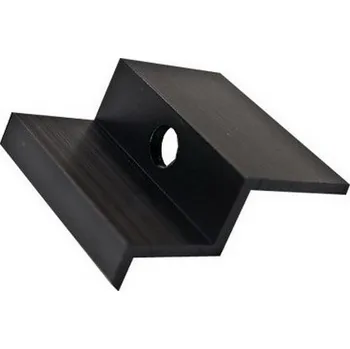 Hliníkový krajní úchyt 35 mm ČERNÝ ELOX HKU35 ELOX