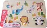 Teddies Deskové obrysové puzzle Zoo