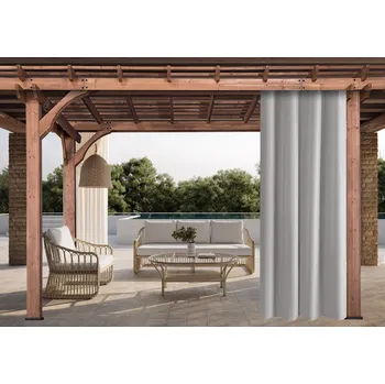 Pergola Venkovní zahradní závěs s tunýlkem JAMAICA color 03 světle šedá, různé rozměry (cena za 1 kus) + dárek úvaz MyBestHome Rozměr: 155x240 cm