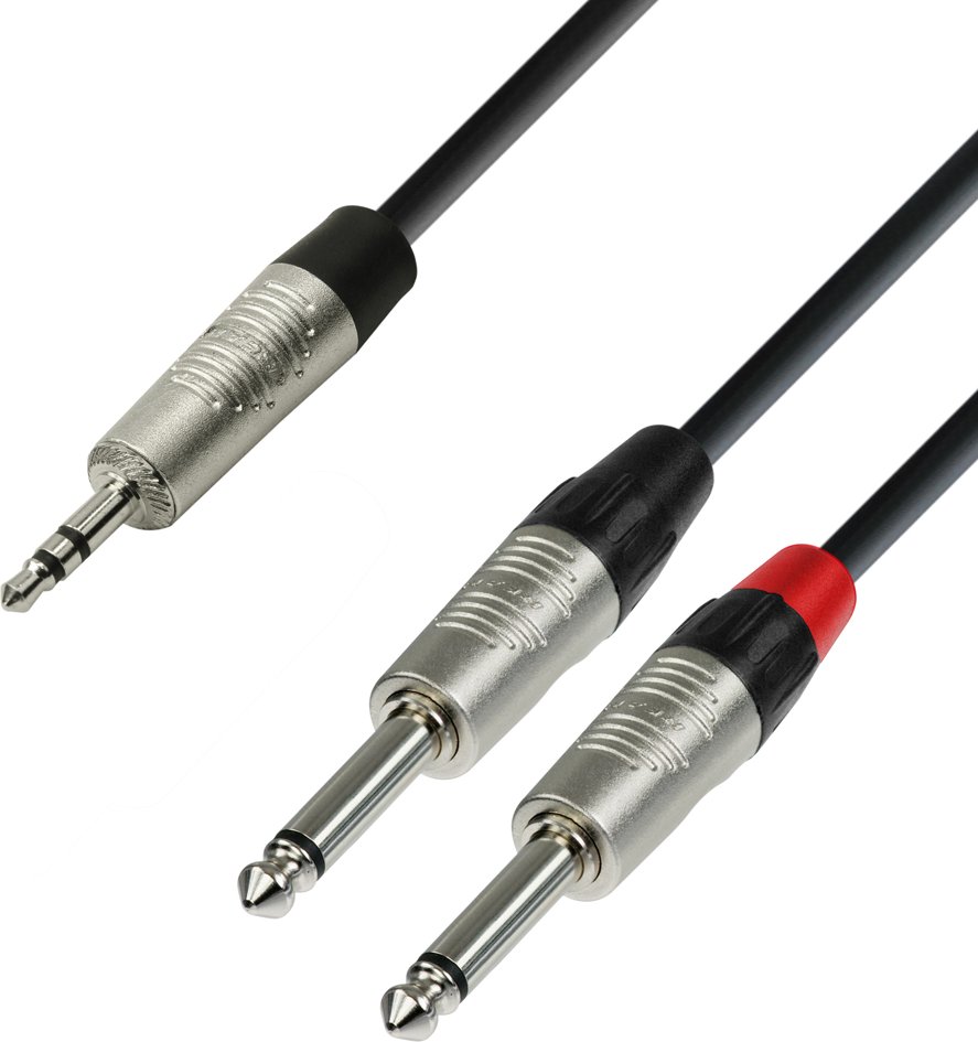 Cable Jack 3.5mm Estereo a 2 Jack 6.3mm Mono 2m - Cetronic