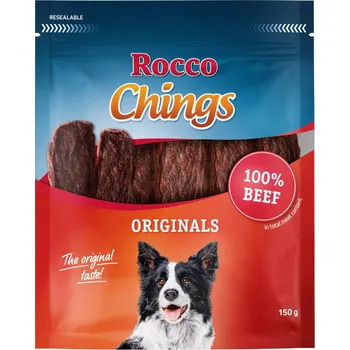 Pamlsek pro psa 150g Rocco Chings sušené maso pro psy - Hovězí