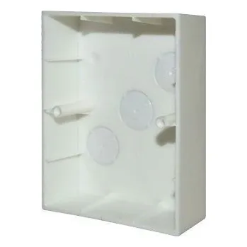 Tesla Stropkov, a.s. Krabice lištová na omítku pro dvojité zásuvky Tesla Praktik 4FA