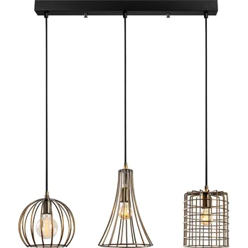 OPVIQ Závěsné osvětlení TELTRIO zlatá