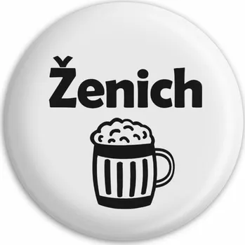 Placka Ženich s pivem (Bílá)