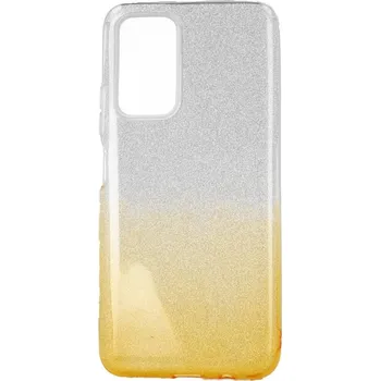 Pouzdro na mobilní telefon Kryt Xiaomi Redmi Note 11 glitter stříbrno-oranžový (obal neboli pouzdro na Xiaomi Redmi Note 11)