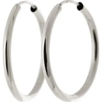 Náušnice Dámské náušnice kruhy z bílého zlata 12,5 mm NA0455BF