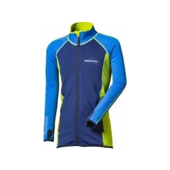 Chlapecké oblečení Progress TOREZ JUNIOR modrá/zelená 164; Modrá mikina + DÁREK DLE VÝBĚRU!