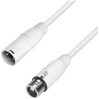 Audio kabel Adam Hall 4 STAR MMF 500 SNOW (Kabel XLR samec-samice, Série: 4 star s konektory Rean, 5m)