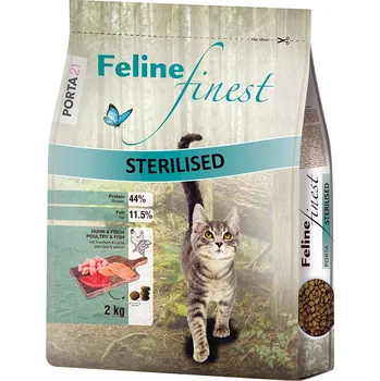 Krmivo pro kočku 2x2kg Porta 21 Feline Finest Sterilised s kuřecím a rybou