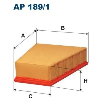 Vzduchový filtr Vzduchový filtr FILTRON AP 189/1