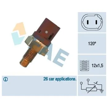 Čidlo automobilu Snímač, teplota chladiva FAE 34390