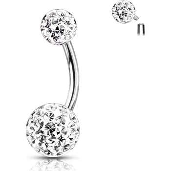 Piercing Šperky4U Piercing do pupíku s vnitřním závitem - BS0003-C