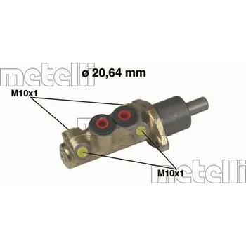 Brzdový válec Hlavní brzdový válec METELLI 05-0039