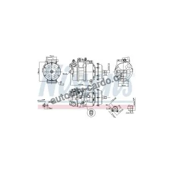 Chladič motoru Kompresor klimatizace NISSENS 890635