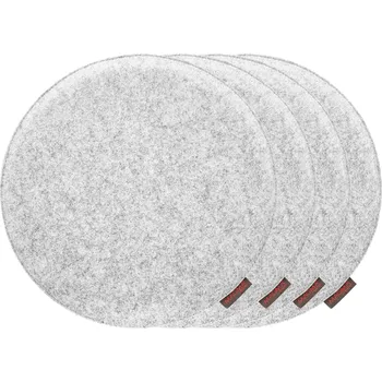 Podsedák MAGMA Podsedák na židli Avaro, 4 kusy (kulatá, šedá)