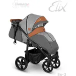 Sportovní kočárek Camarelo Elix 2025 Barva: Šedo-šedá+hnědá ex-03
