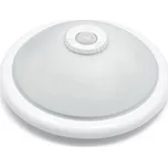 KOLORENO Kulaté přisazené stropní svítidlo s 2xE27 pohybovým a soumrakovým senzorem - Bílá