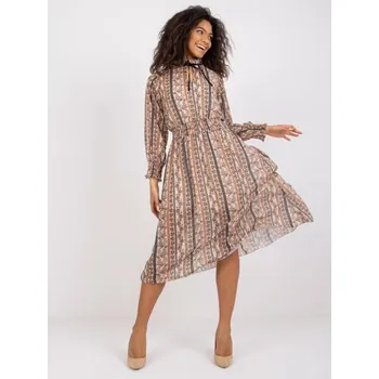Dámské šaty Dámské šaty vzorované AVA béžové