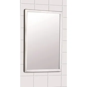 Zrcadlo Nerez zrcadlo závěsné invalidní 400x600mm brus (nerez brus rám)