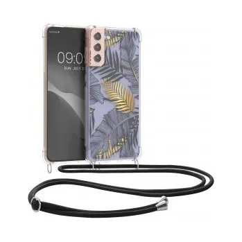 Pouzdro na mobilní telefon Průhledné pouzdro pro Samsung Galaxy S21 Plus - žlutá