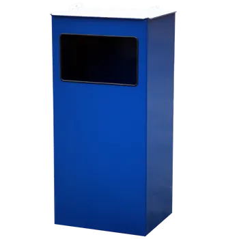 Odpadkový koš Odpadkový koš s popelníkem Interier 25l Modrá RAL 5010