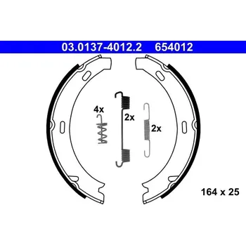 Brzdová čelist Sada brzdových čelistí, parkovací brzda ATE 03.0137-4012.2