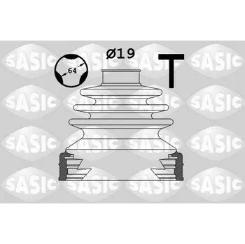 Hřídel nápravy Sada měchů, hnací hřídel SASIC 1906115