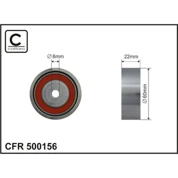 Auto-moto Vratná/vodicí kladka, klínový žebrový řemen CAFFARO 500156