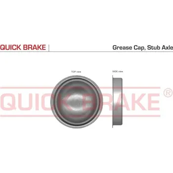 Brzdový kotouč Uzavírací / ochranný kryt Quick Brake 9822