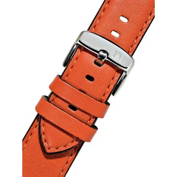 Řemínek na hodinky Kožený řemínek Morellato Croquet 5123C03.084 M, oranžový, Quick Release