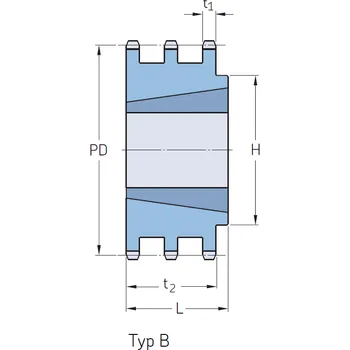Řetěz na kolo Řetězové kolo SKF PHS 12B-3TB27 zubů - Taper Lock