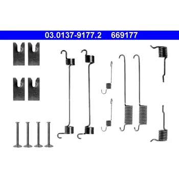 Brzdový systém Sada příslušenství, brzdové čelisti ATE 03.0137-9177.2