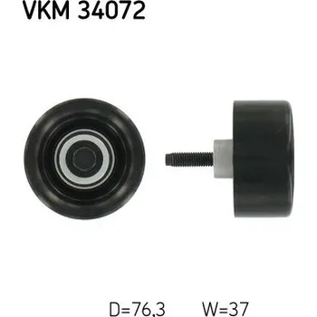 Vratná/vodicí kladka, klínový žebrový řemen SKF VKM 34072