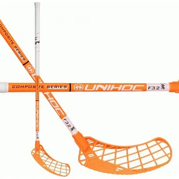 Florbal Unihoc Epic Composite 32 neon orange/white vel. 87cm (= 97cm​​) pravá kulatá (pravá ruka dole)