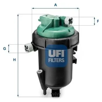 Palivový filtr Palivový filtr UFI 55.175.00